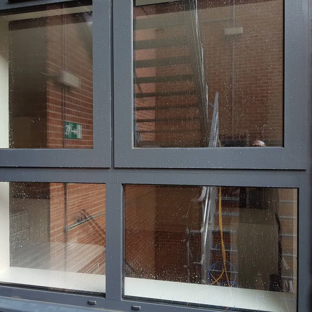 Commercial window after cleaning in Reading
