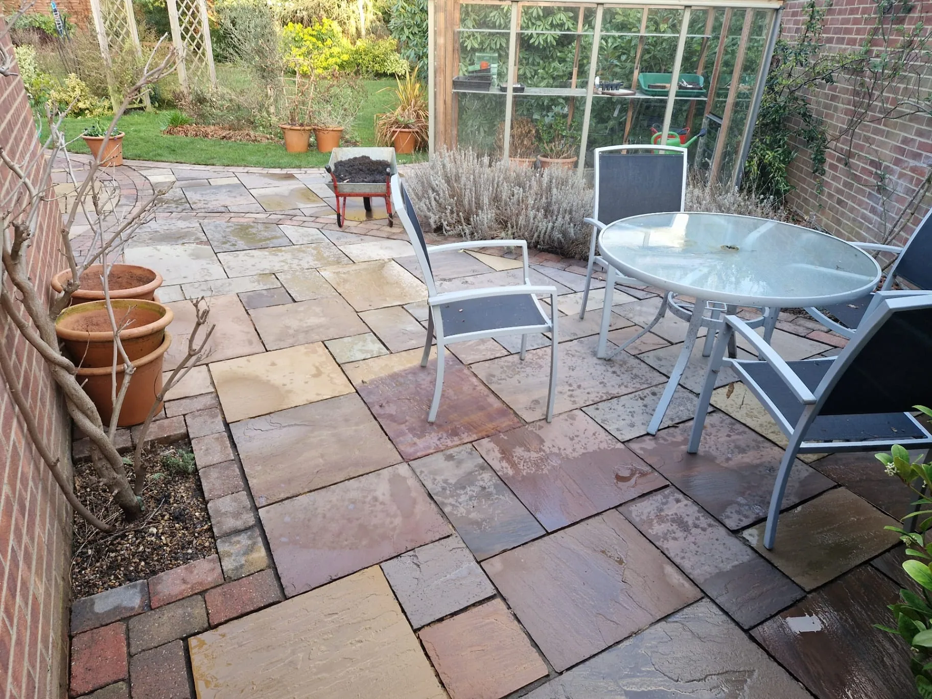 After Greenhouse Patio