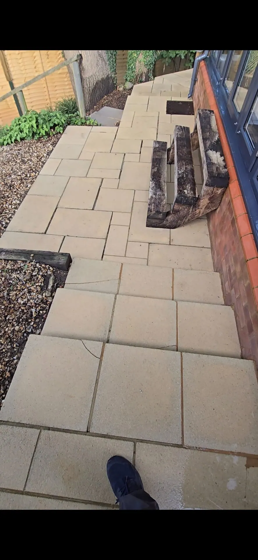 After Patio Slab Cleaning