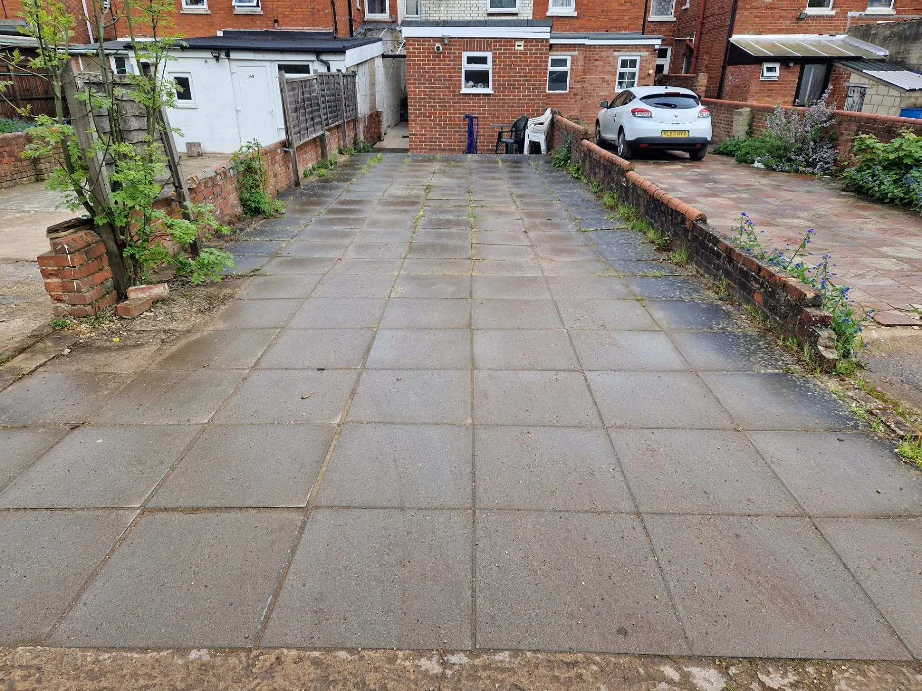 Before Communal Driveway Cleaning