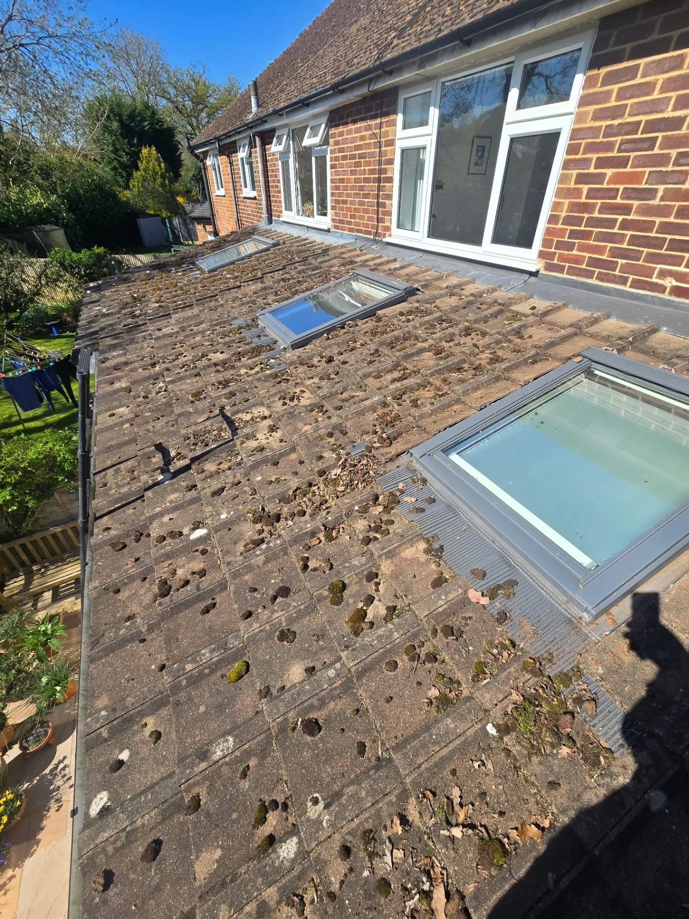 Before Extension Roof Cleaning