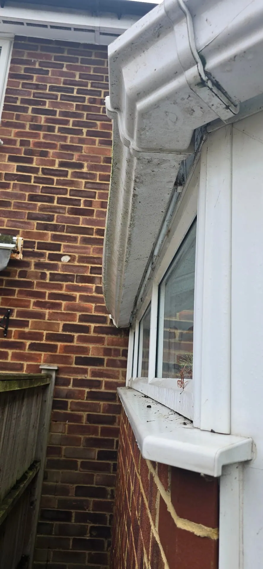 Before Fascia & Soffit Cleaning