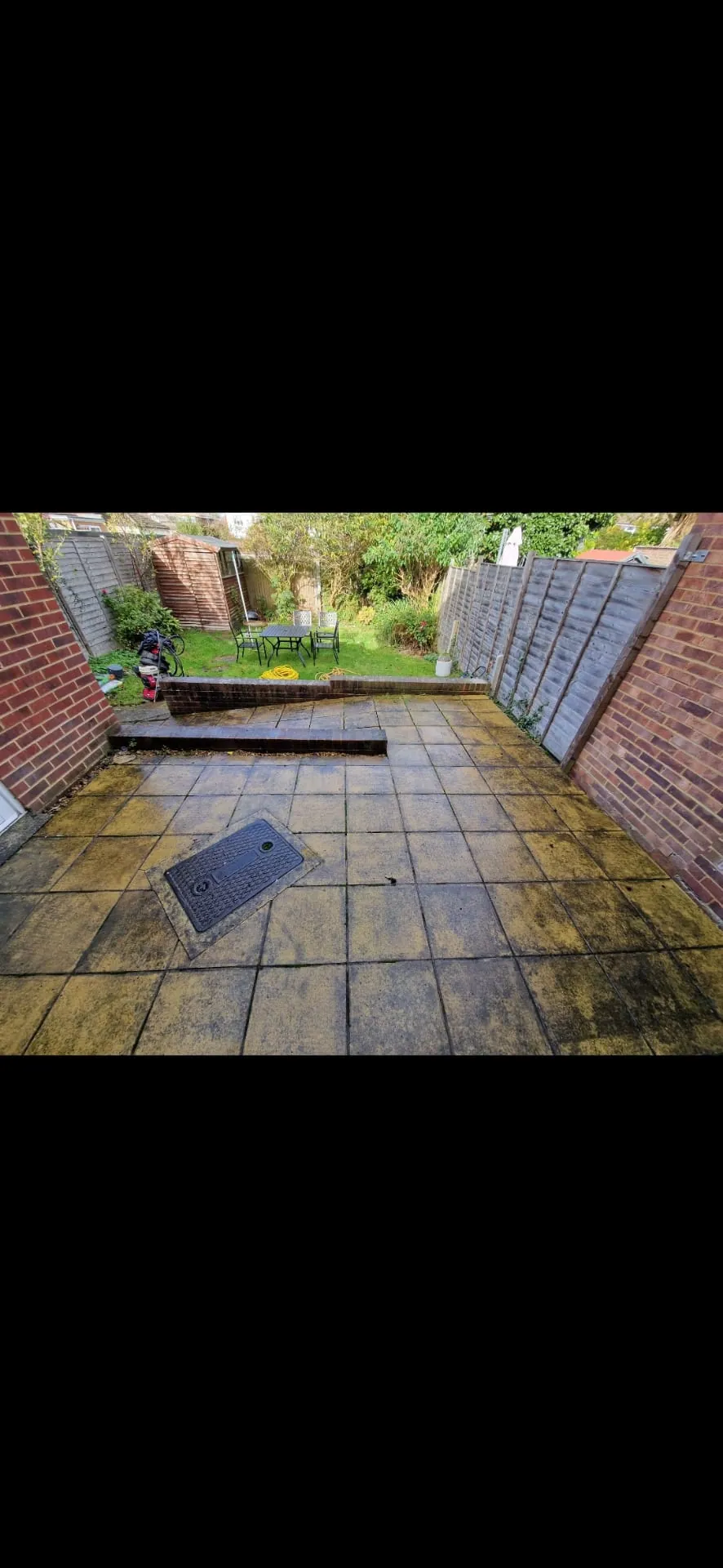 Before Back Garden Patio