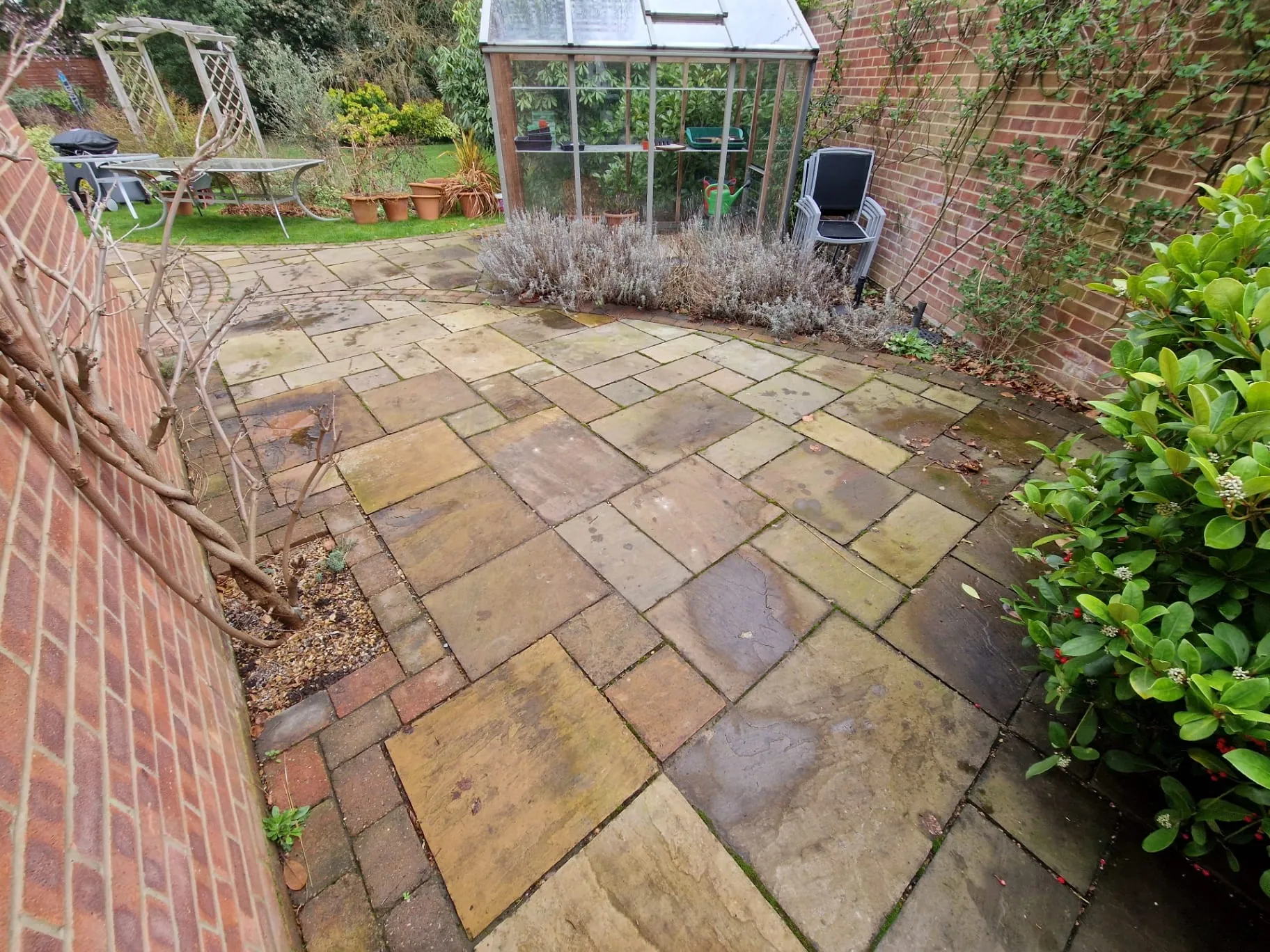 Before Greenhouse Patio