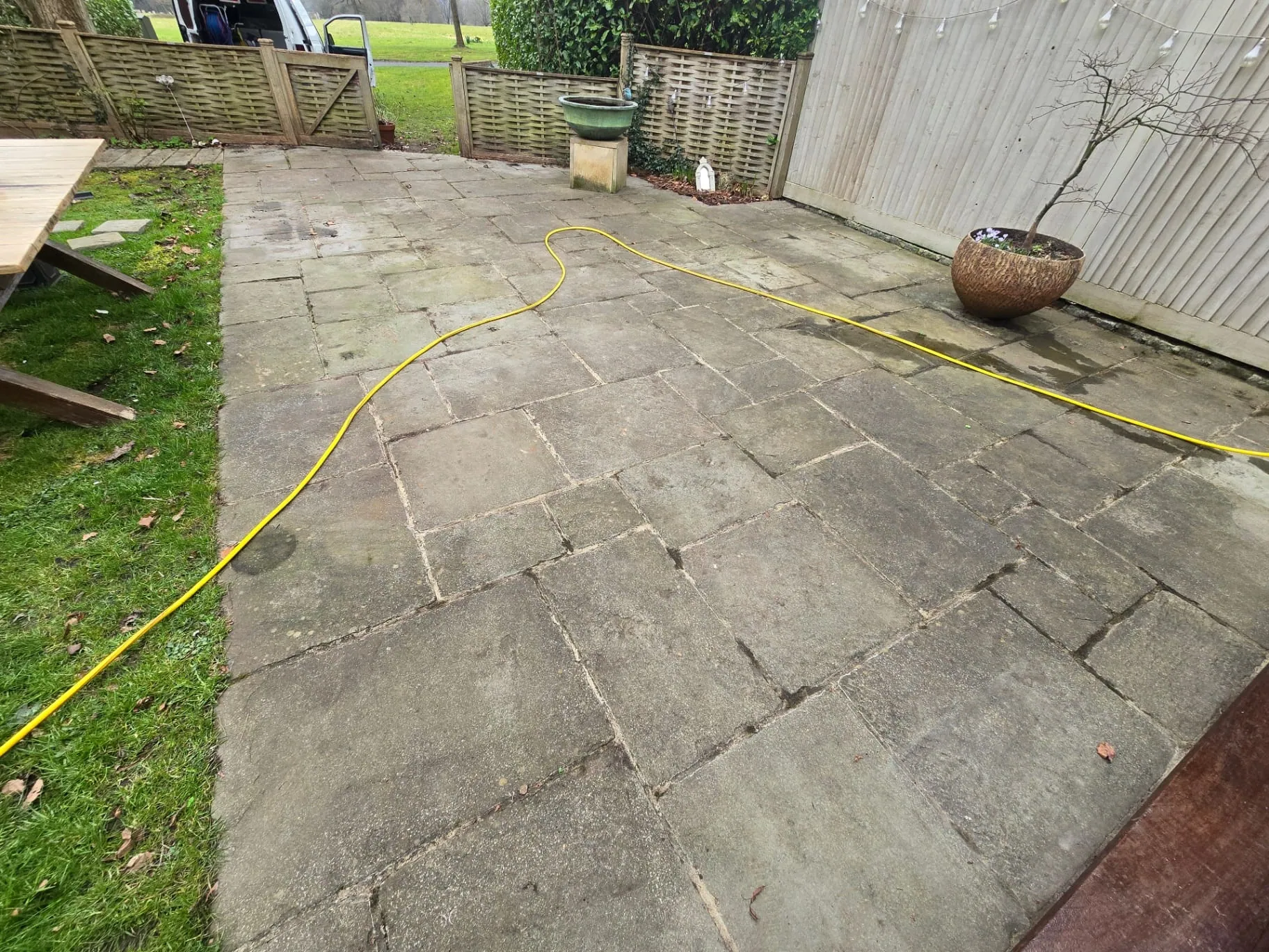 Before Patio Cleaning & Re-sanding
