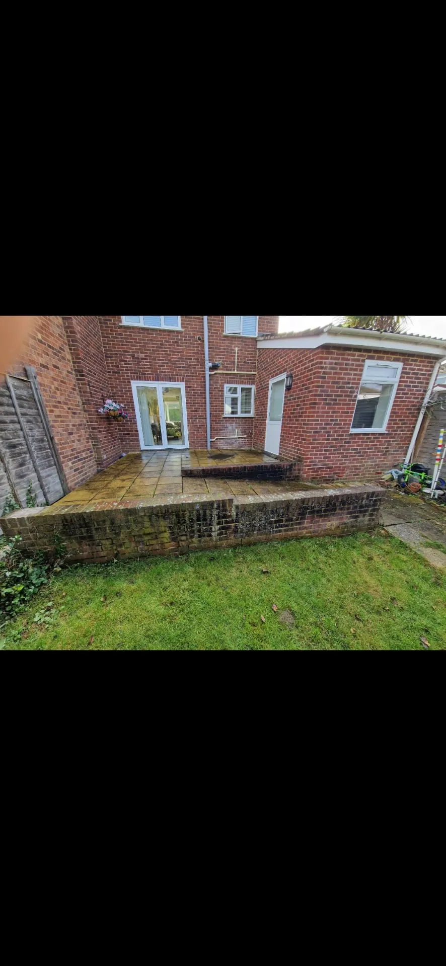 Before Raised Patio & Brickwork